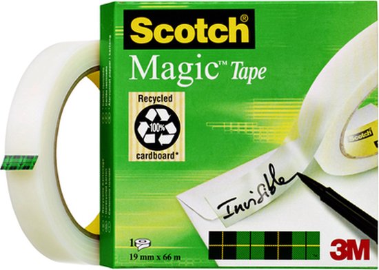 Plakband Scotch Magic 810 19mmx66m onzichtbaar mat | bol.com