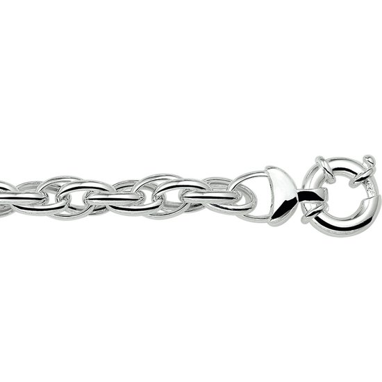 Zilver – fantasie ketting – 925dz – 50cm – uitverkoop juwelier Verlinden St. Hubert van €295,= voor €225,=