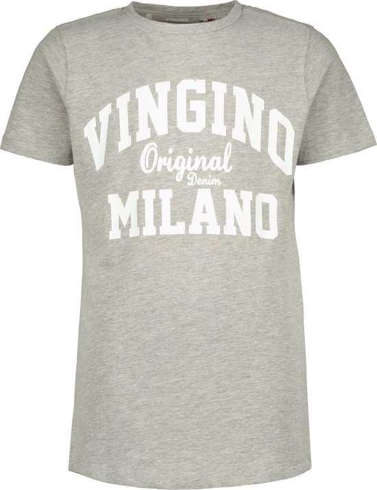 Vingino T-Shirt classic-logo-rnss Grijs