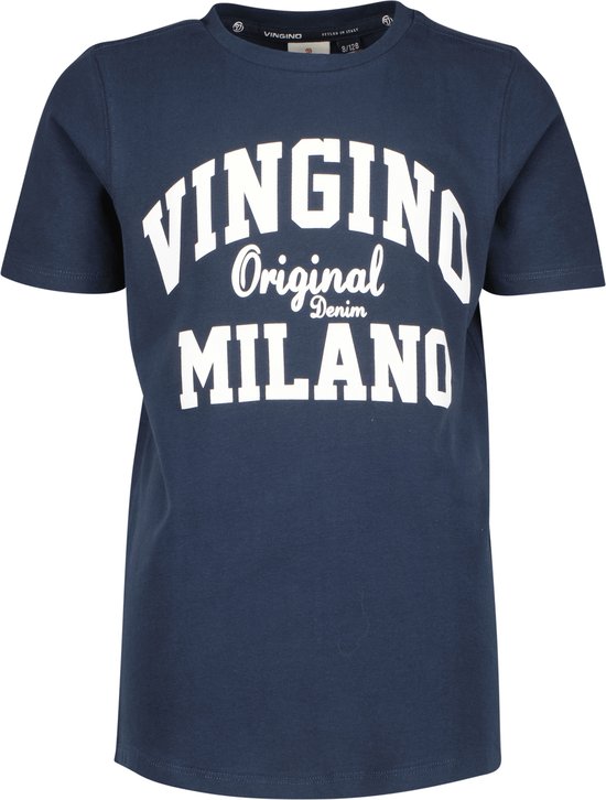 Vingino T-Shirt classic-logo-rnss Blauw
