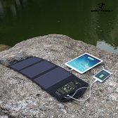 Panneau solaire portable - Fonction de charge - 2 sorties - Pliable - Camping - Lies - Facile