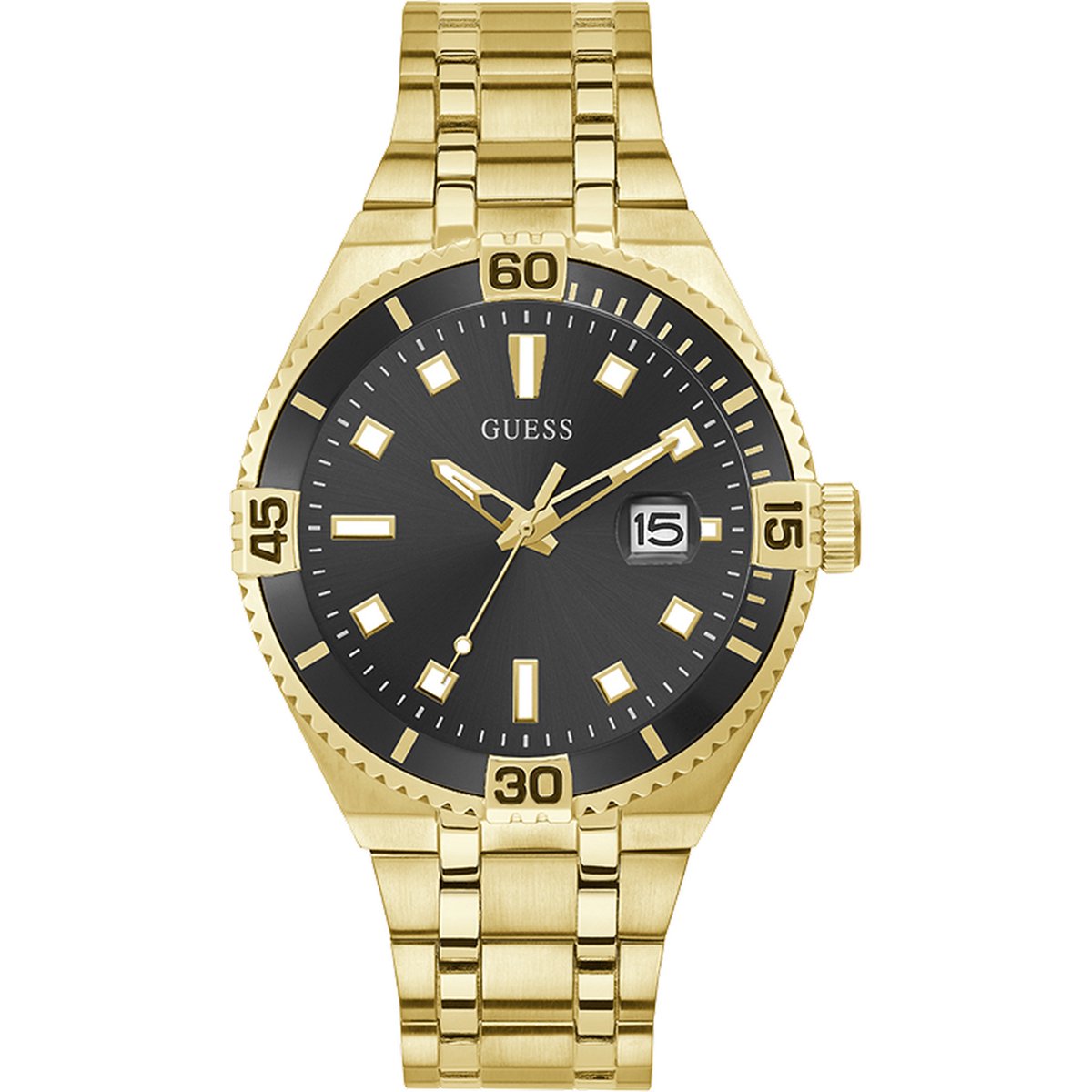 Guess GW0330G2 Herenhorloge 45 mm - Goudkleurig