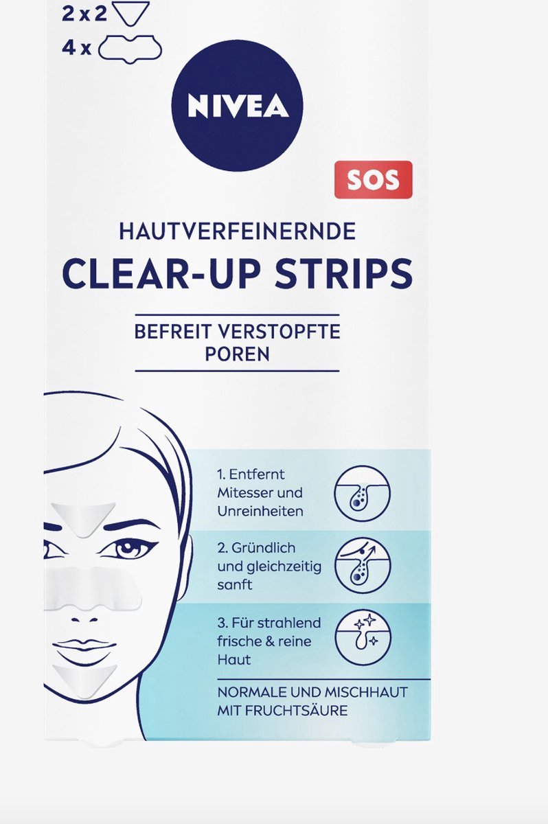 Goedkoopste Nivea Zuiverende Clear-Up Strips | 6 stuks