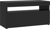 vidaXL - Tv-meubel - met - LED-verlichting - 75x35x40 - cm - zwart