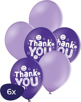 Merci - Ballons de remerciement - Ballons à l'hélium - Cadeau professeur - Cadeau d'adieu - Cadeau d'adieu collègue - Cadeau de remerciement - Ballons de remerciement - 6 pièces