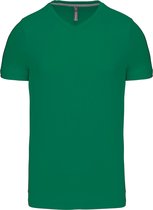 Kelly Groen T-shirt met V-hals merk Kariban maat L