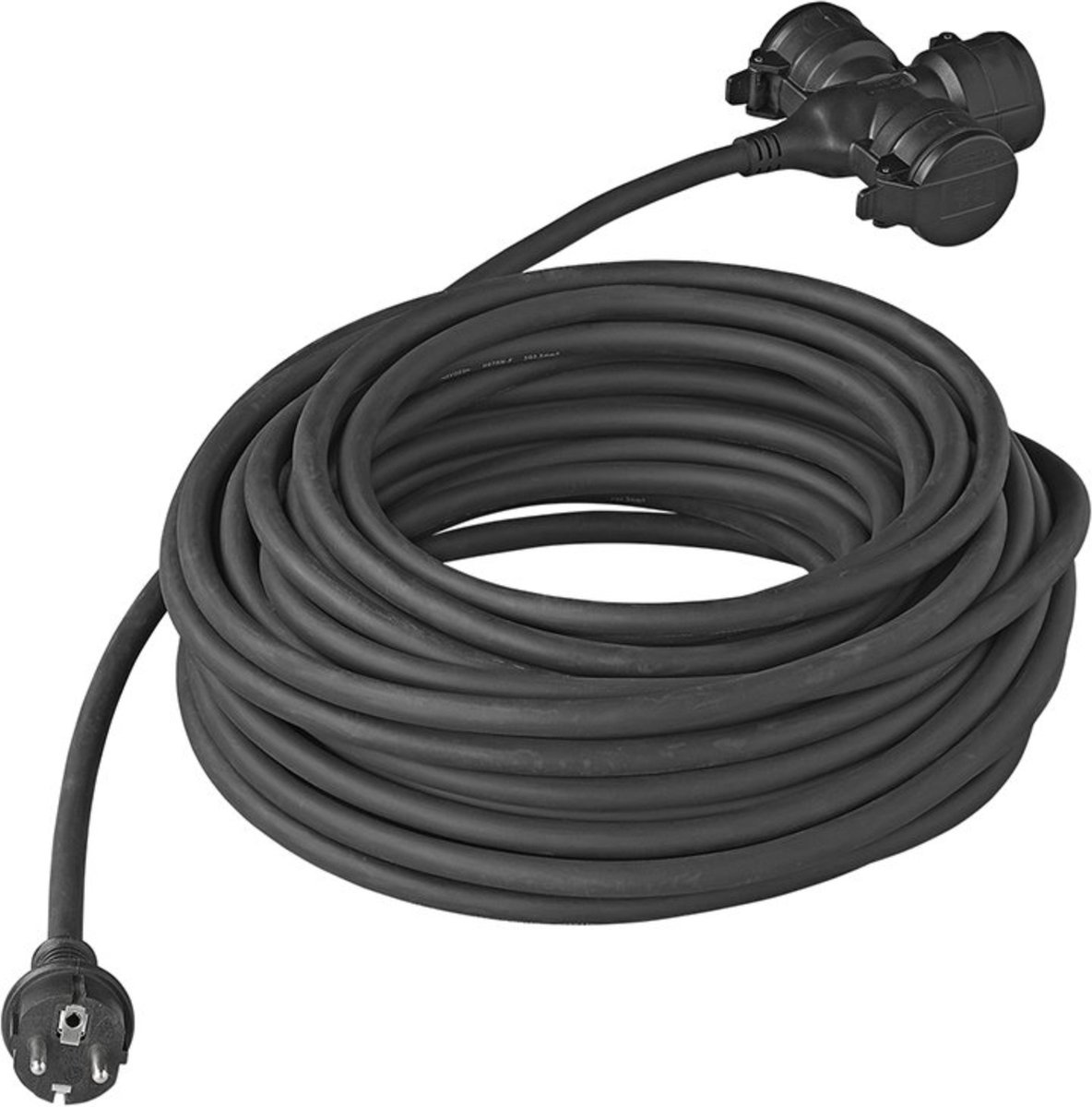 Prise Pro Plus Schuko Plug - 3 voies - 25 mètres - 3 x 1,5 mm2 | bol.com