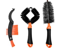Benson Fiets Borstelset - 3-delig - fietsreiniging - ideaal voor spaken, frame en ketting