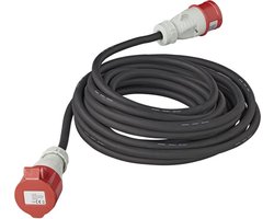 ProPlus 5-polige CEE Krachtstroom verlengkabel - Neopreen - 16A - 10m - 5x2,5mm² - IP44 - Verlengsnoer