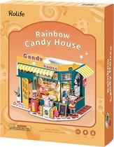 Robotime Miniatuur Huisje Rainbow Candy House DG158 - Miniatuur - Knutselen