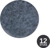 Glasonderzetter TUSCAN - SET/12 - Rond - Dia 9,5 cm - Blauw