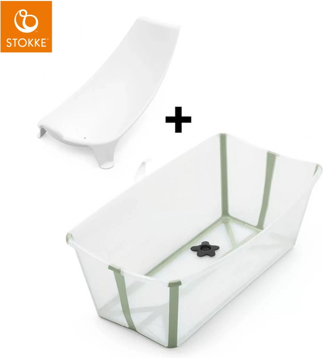 Goedkoopste Stokke® Flexi Bath® Bundel - Transparent Green