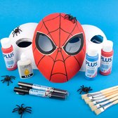 Knutselpakket Kinderfeestje - Spiderman Maskers versieren