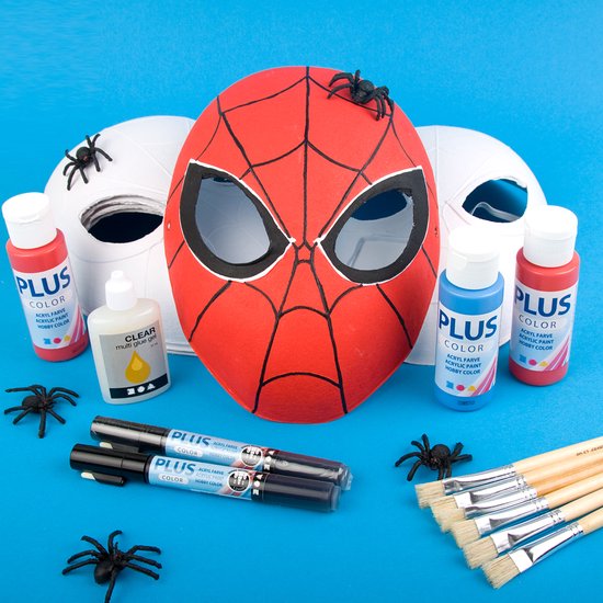 Knutselpakket Kinderfeestje - Spiderman Maskers versieren | bol