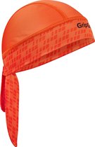GripGrab - Zomer Fiets Bandana Zweetbescherming UV Bescherming Hoofddoek Fietsmuts - Oranje - Unisex - Maat One Size