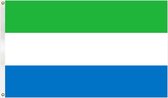 VlagDirect - Sierra Leoonse vlag- Sierra Leone vlag - 90 x 150 cm.
