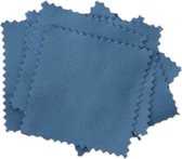 Merkloos Leesbrildoek - Schoonmaakdoek - Blauw - 10 Stuks