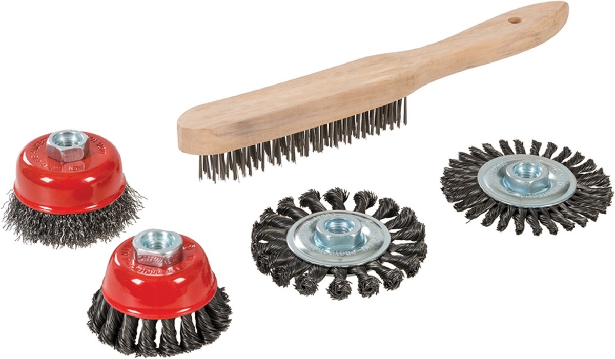 Brosse métallique à nœuds torsadés 100mm