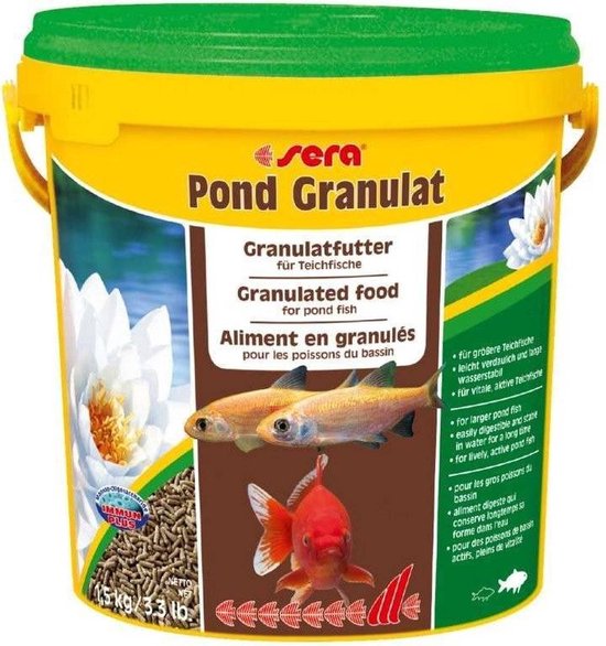 Sera Pond Granulat Nature Voer voor grote vijvervissen
