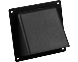Nedco Gevelklep - Automatische luchtdrukregeling - Kunststof - Ø 100-125 mm - Zwart
