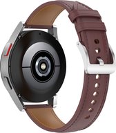 Leren bandje Galaxy Watch 4/Watch 3 41mm Geschikt voor Huawei Watch GT3/GT2 42mm Bruin