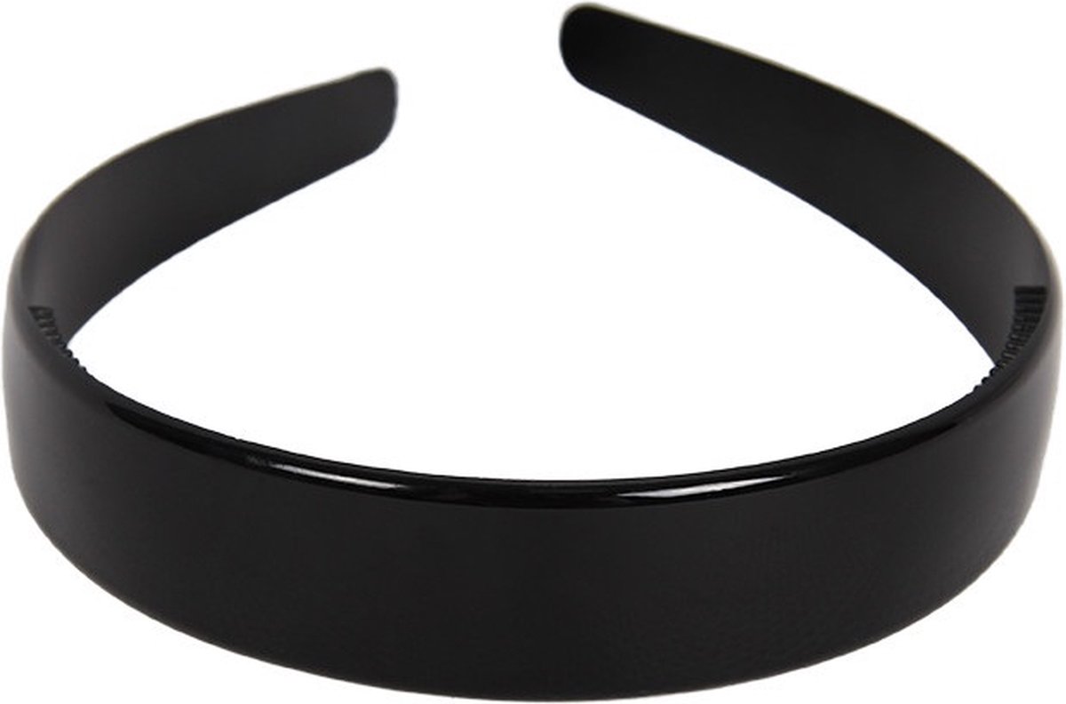 Haarband Breed Zwart 9918