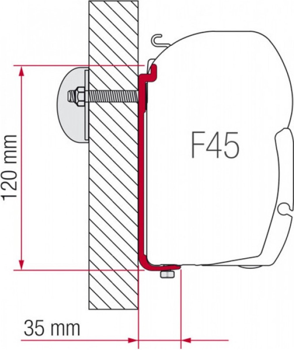 Fiamma Adapter AS 450 F45