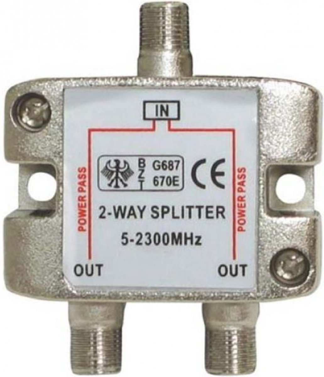 Splitter 2 weg satelliet