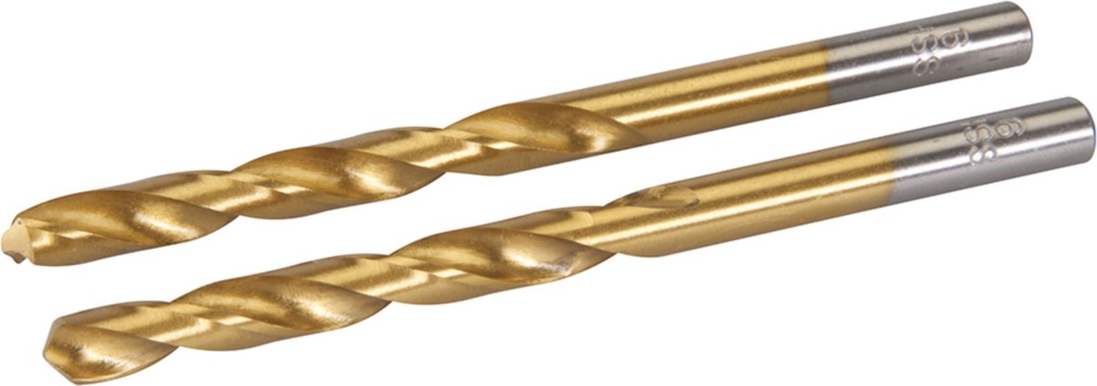 Silverline HSS Boor met Titanium Coating - 6 mm - 2 Stuks