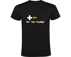 BHV Bier Haal Vrijwilliger Heren T-shirt | Pils | Drank | Feest | Zuipen | Alcohol | Festival | Bedrijfshulpverlening | Shirt