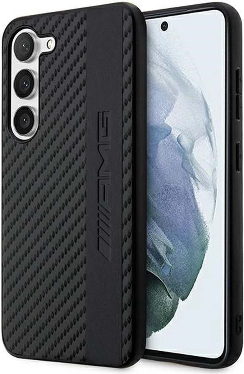 AMG Achterkant hoesje - Carbon - voor Samsung Galaxy S23 (SM-S911) - Zwart