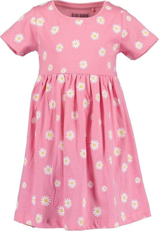 Blue Seven Robe Blueseven Bloem rose Kids & Child Filles Rose / Wit - Taille: 110