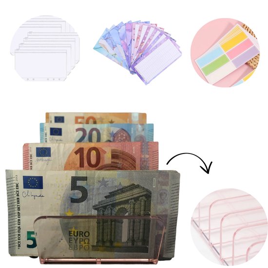 De kamer schoonmaken contant geld ketting Geld organizer - Standaard - Stuffen - Geld houder - Budget sheets -  Zippers - Budget... | bol.com