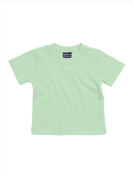 BabyBugz - Baby T-Shirt - Lichtgroen - 100% Biologisch Katoen - 92
