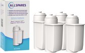 AllSpares Waterfilter (4x) geschikt voor Brita Intenza TCZ7003 / TZ70003