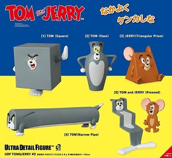 Tom & Jerry UDF Series 2 Mini Figure Jerry (Triangular Prism) 4 cm bol