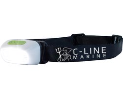 C-line Marine Hoofdlamp – LED 200 lumen – Waterdicht IP44 – Wit/Rood Licht - Noodpakket