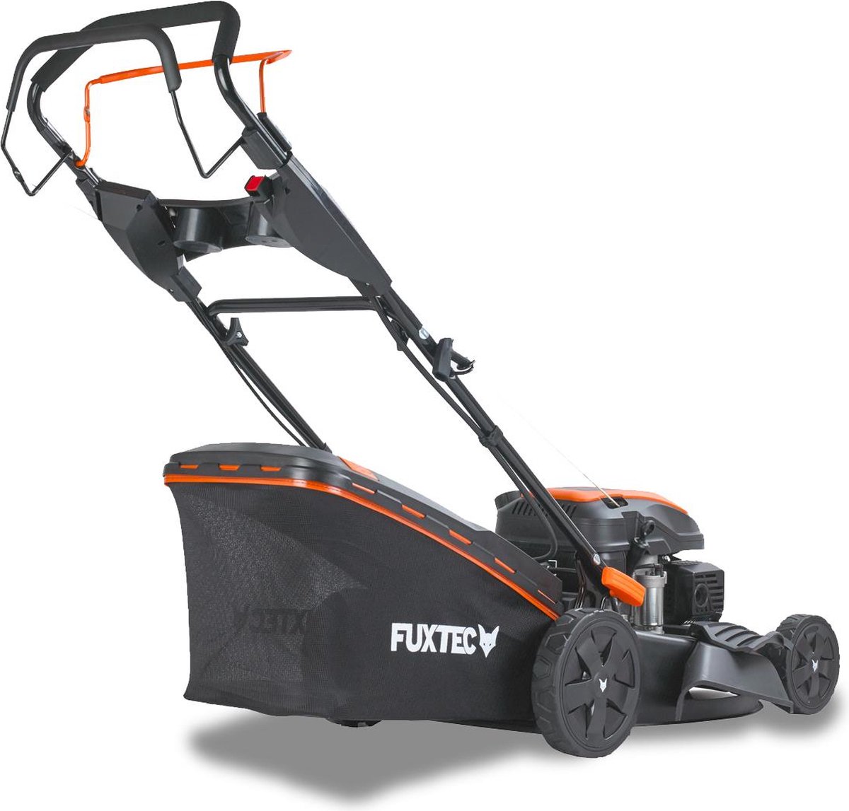 FUXTEC benzine grasmaaier RM5170ES met elektrische start – 51 cm maaibreedte, krachtige 4-takt OHV motor, centrale maaihoogteverstelling, opvangzak en mulchingfunctie voor middelgrote tuinen thumbnail 2