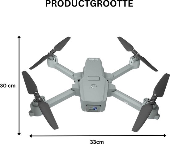 Drone - Drone met Camera - Verstelbare Camera - 4K Camera - 5GHz - Drone met WIFI - FPV - Drone met 2 Cameras - Optische Stroompositionering voor Beginners - Opvouwbare RC Quadcopter - 360 ° Flips - 2 Batterijen 30 Minuten Vliegtijd