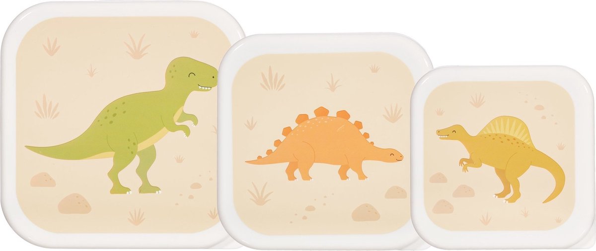 Dino snackdoosjes set van 3 - Sass & Belle