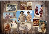 Bud Spencer & Terence Hill Puzzel Western Photo Wall (1000 pieces) Multicolours