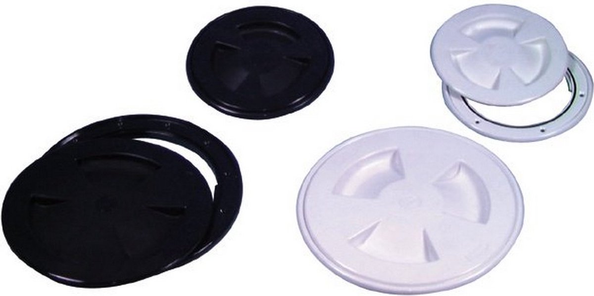 Rond inspectieluik - 104mm - Zwart