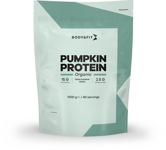 Body & Fit Pumpkin Protein - Plantaardig Eiwitpoeder - Vegan Protein Poeder - Biologisch Pompoen Eiwit - 1000 gram (40 Shakes)