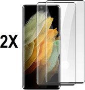 Screenz® - Screenprotector geschikt voor Samsung Galaxy S23 Plus - Tempered glass Screen protector geschikt voor S23 Plus - Beschermglas - Glasplaatje - 2 stuks