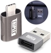 Triple J® USB C naar USB A Adapter Set - USB A naar USB C - Universele USB Splitter - Plug & Play - OTG verloop