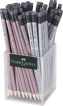 Crayons graphite Faber-Castell - Grip 2001 - HB avec gomme - tube de 72 pièces - FC-217272