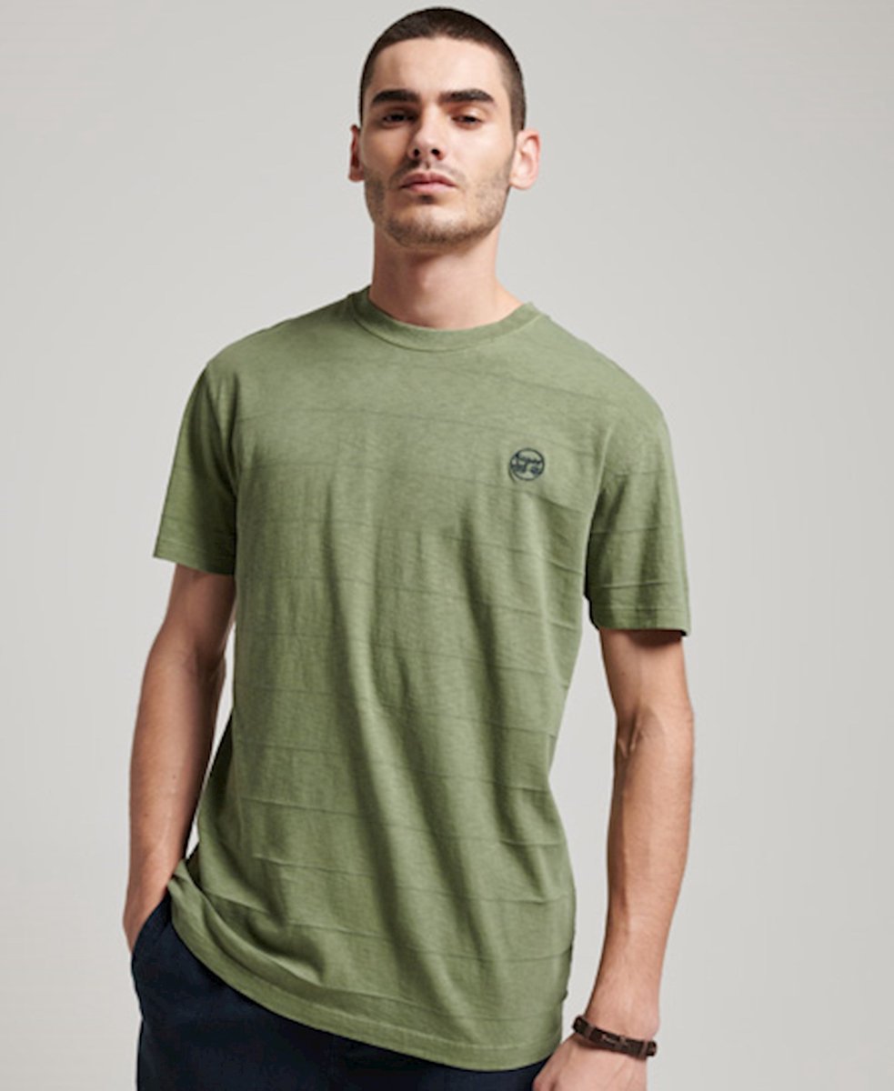 Superdry Vintage Texture Tee Heren T-shirt Groen