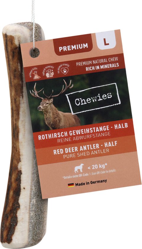 3x Chewies Edelherten Gewei Stang L Half 140 gr