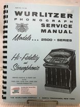 Wurlitzer 2500(S), 2504(S) And 2510(S) Jukebox Service Manual