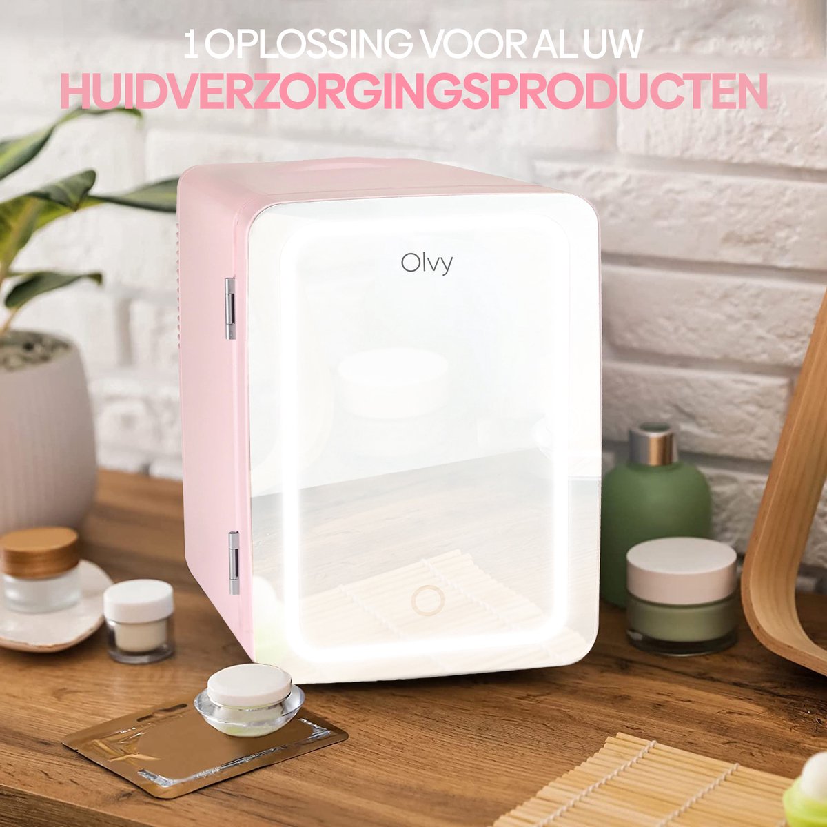 Olvy Skincare Fridge - Mini Koelkast - Inclusief E-Book - Skincare Koelkast - Make-up Koeling - 4 Liter — afbeelding 4